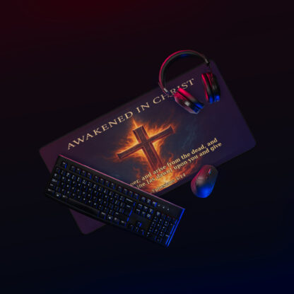 Awakened in Christ Desk mat