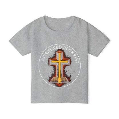 Christian Toddler T-Shirt - "Awakened in Christ" Design, Faith Apparel for Kids, Religious Gift, Church Wear, Baptism Gift - Image 5