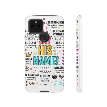 Christian Phone Case, Say His Name Design, Tough Cases for Believers, Inspirational Gift, Faith-Based Accessory, Scripture Art - Image 45