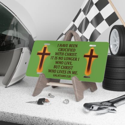 Copy of Copy of Copy of Copy of Copy of Copy of Faith-Inspired Vanity Plate with Inspirational Quote, Custom Religious License Decoration, Perfect Gift for Christians, Accessories [...] - Image 4