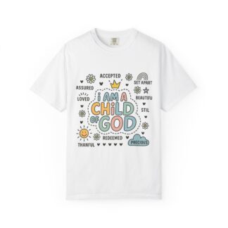Inspirational T-Shirt, Child of God Tee, Faith-Based Apparel, Gift for Believers, Christian Youth Wear, Everyday Casual Style