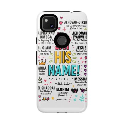 Christian Phone Case, Say His Name Design, Tough Cases for Believers, Inspirational Gift, Faith-Based Accessory, Scripture Art - Image 237