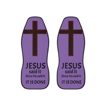 Inspirational Car Seat Covers with Christian Cross Design, Vehicle Decor, Faith-Based Gifts, Unique Religious Accents, Car Accessories - Image 2