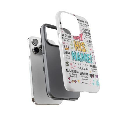 Christian Phone Case, Say His Name Design, Tough Cases for Believers, Inspirational Gift, Faith-Based Accessory, Scripture Art - Image 61