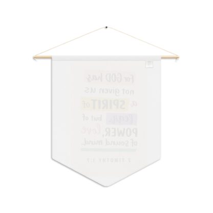 Inspirational Wall Pennant, Motivational Banner, Scripture Decor, Christian Home Accent, Encouragement Gift for Faith Lovers - Image 2