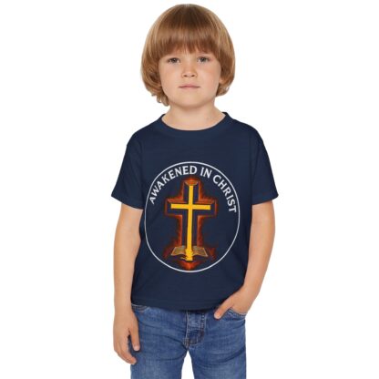 Christian Toddler T-Shirt - "Awakened in Christ" Design, Faith Apparel for Kids, Religious Gift, Church Wear, Baptism Gift - Image 19