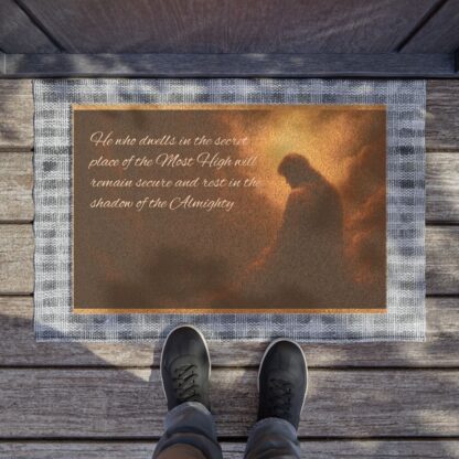 Spiritual Doormat | Inspirational Scripture Entry Mat | Faith Decor | Housewarming Gift | Religious Welcome Mat - Image 3