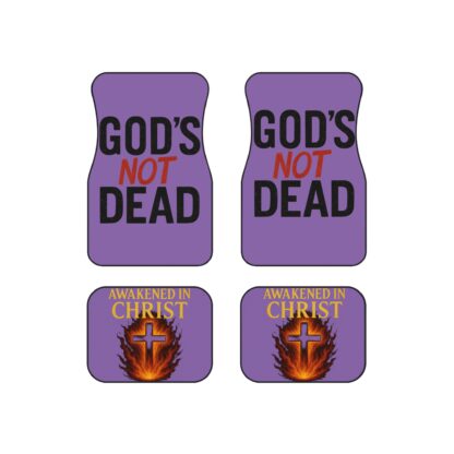 Christian Car Mats, Set of 4, Faith-Based Decor, Auto Accessories, Unique Gift for Christians