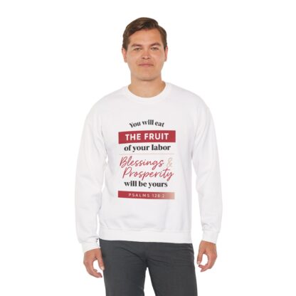 Inspirational Crewneck Sweatshirt - The Fruit of Your Labor, Cozy Gift, Christian Apparel, Motivational Clothing, Faith Clothing - Image 7