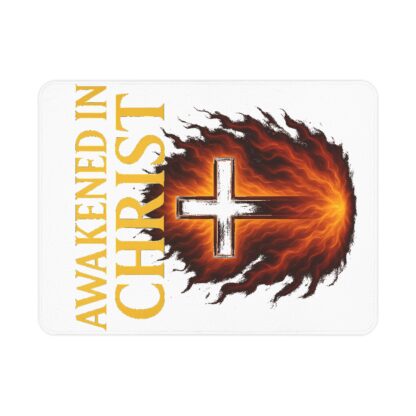 Toddler Blanket - "Awakened in Christ" Cozy Religious Nursery Blanket, Christian Gifts for Toddlers, Baptism Keepsake, Toddler Room [...] - Image 2