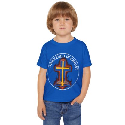 Christian Toddler T-Shirt - "Awakened in Christ" Design, Faith Apparel for Kids, Religious Gift, Church Wear, Baptism Gift - Image 15