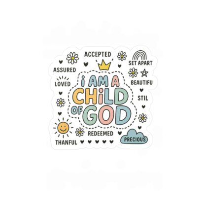 Inspirational Vinyl Decals for Kids & Adults, Religious Stickers, Faith-Based Decor, Christian Gifts, Wall Artwork, Kids Room Decor