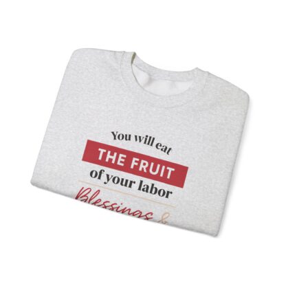 Inspirational Crewneck Sweatshirt - The Fruit of Your Labor, Cozy Gift, Christian Apparel, Motivational Clothing, Faith Clothing - Image 11