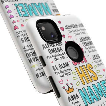 Christian Phone Case, Say His Name Design, Tough Cases for Believers, Inspirational Gift, Faith-Based Accessory, Scripture Art - Image 241