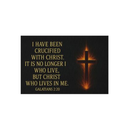 Christian Outdoor Rug with Inspiring Verse, Patio Mat, Entryway Decor, Galatians 2:20 Home Gift, Faith-Themed Outdoor Decoration - Image 9