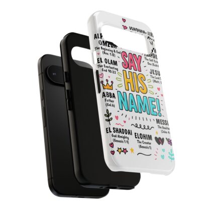 Christian Phone Case, Say His Name Design, Tough Cases for Believers, Inspirational Gift, Faith-Based Accessory, Scripture Art - Image 173