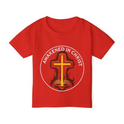 Christian Toddler T-Shirt - "Awakened in Christ" Design, Faith Apparel for Kids, Religious Gift, Church Wear, Baptism Gift - Image 26