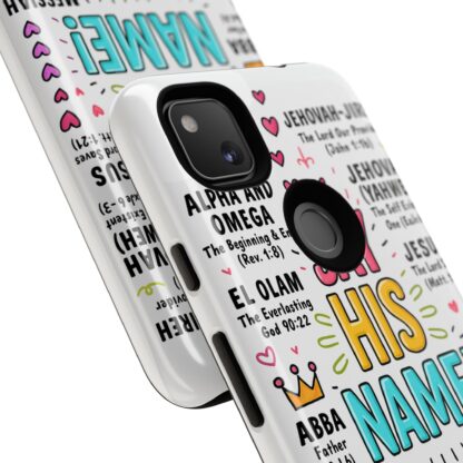 Christian Phone Case, Say His Name Design, Tough Cases for Believers, Inspirational Gift, Faith-Based Accessory, Scripture Art - Image 238