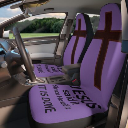Inspirational Car Seat Covers with Christian Cross Design, Vehicle Decor, Faith-Based Gifts, Unique Religious Accents, Car Accessories