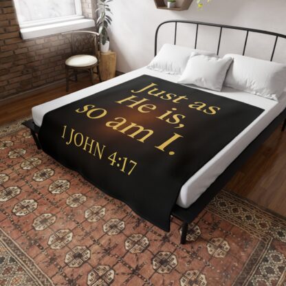Inspirational Plush Fleece Blanket: Comforting Bible Verse Gift, Cozy Home Decor, Faithful Reminders, Perfect for Gifting, Religious Comfort - Image 8