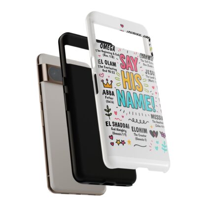 Christian Phone Case, Say His Name Design, Tough Cases for Believers, Inspirational Gift, Faith-Based Accessory, Scripture Art - Image 126