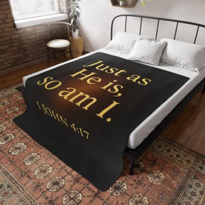 Inspirational Plush Fleece Blanket: Comforting Bible Verse Gift, Cozy Home Decor, Faithful Reminders, Perfect for Gifting, Religious Comfort - Image 12