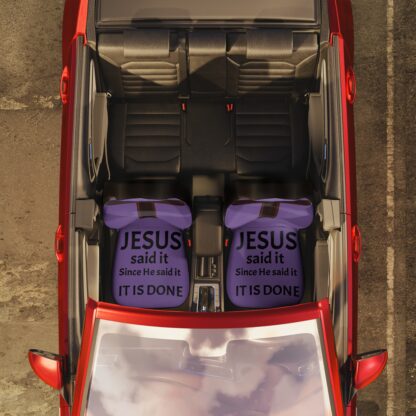 Inspirational Car Seat Covers with Christian Cross Design, Vehicle Decor, Faith-Based Gifts, Unique Religious Accents, Car Accessories - Image 6