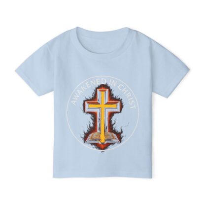 Christian Toddler T-Shirt - "Awakened in Christ" Design, Faith Apparel for Kids, Religious Gift, Church Wear, Baptism Gift - Image 9
