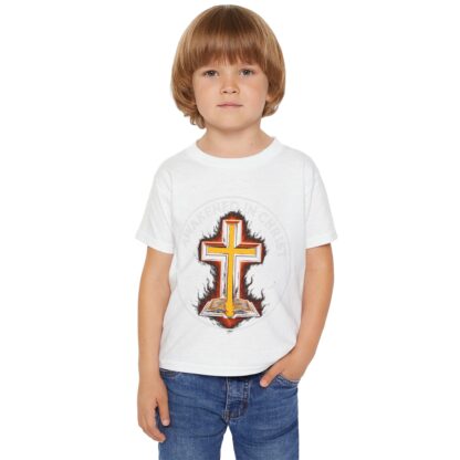 Christian Toddler T-Shirt - "Awakened in Christ" Design, Faith Apparel for Kids, Religious Gift, Church Wear, Baptism Gift - Image 3